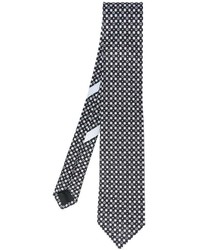 Cravatta di seta nera di Salvatore Ferragamo