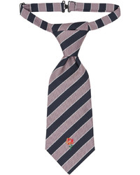 Cravatta di seta ricamata rosa di Kenzo