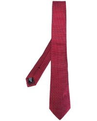Cravatta di seta rossa di Armani Collezioni