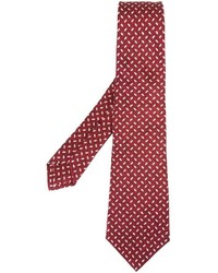 Cravatta di seta rossa di Kiton