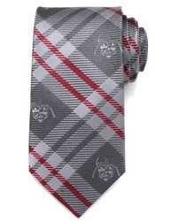 Cravatta di seta scozzese grigia