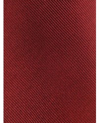 Cravatta di seta stampata bordeaux di Moschino