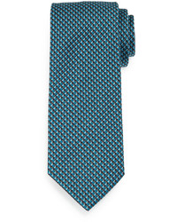 Cravatta di seta stampata foglia di tè