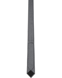 Cravatta di seta stampata grigio scuro di Givenchy