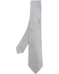 Cravatta di seta tessuta grigia di Kiton