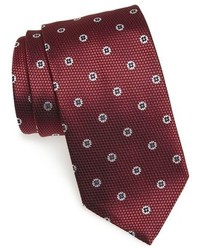 Cravatta di seta tessuta rossa