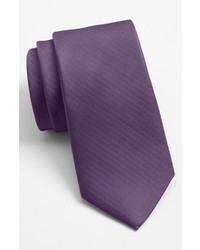 Cravatta di seta viola melanzana