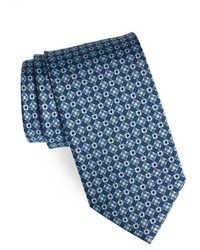 Cravatta geometrica blu