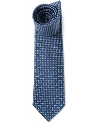 Cravatta geometrica blu di Brioni