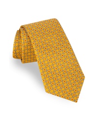 Cravatta geometrica gialla