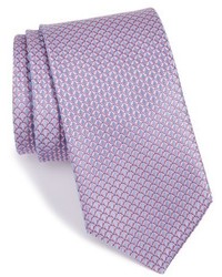 Cravatta geometrica rosa