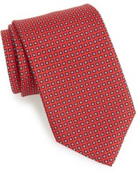 Cravatta geometrica rossa