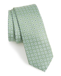 Cravatta geometrica verde menta