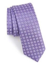 Cravatta geometrica viola chiaro