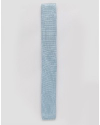 Cravatta lavorata a maglia azzurra di Asos