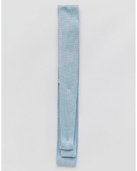 Cravatta lavorata a maglia azzurra di Asos