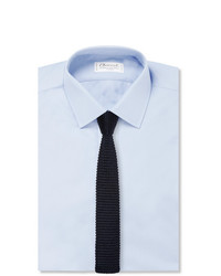 Cravatta lavorata a maglia blu scuro di Lanvin