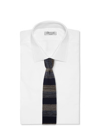 Cravatta lavorata a maglia blu scuro di Missoni