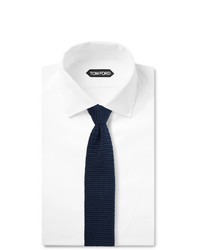 Cravatta lavorata a maglia blu scuro di Tom Ford