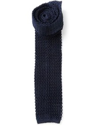 Cravatta lavorata a maglia blu scuro di DSQUARED2