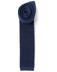 Cravatta lavorata a maglia blu scuro di Mr Start