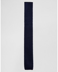 Cravatta lavorata a maglia blu scuro di Selected