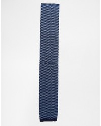 Cravatta lavorata a maglia blu scuro di Ted Baker