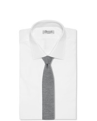 Cravatta lavorata a maglia grigia di Hugo Boss