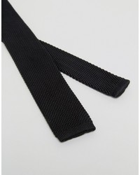 Cravatta lavorata a maglia nera di Selected