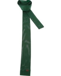Cravatta lavorata a maglia verde scuro di DSquared