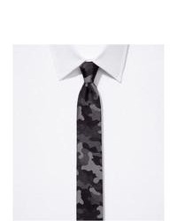 Cravatta mimetica grigio scuro