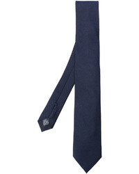 Cravatta ricamata blu scuro di Dolce & Gabbana