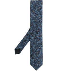 Cravatta ricamata blu di Lardini