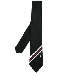 Cravatta ricamata nera di Givenchy