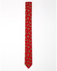 Cravatta rossa di Reclaimed Vintage