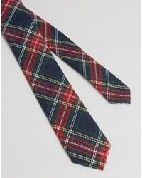 Cravatta scozzese blu scuro di Asos