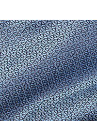 Cravatta stampata azzurra di Canali
