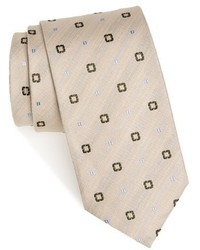Cravatta stampata beige
