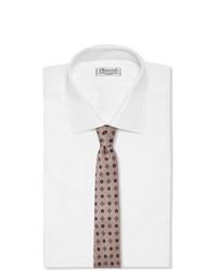Cravatta stampata beige di Rubinacci