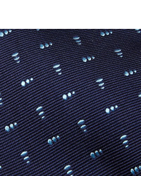 Cravatta stampata blu scuro di Turnbull & Asser