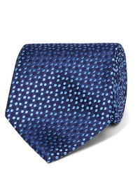 Cravatta stampata blu scuro di Charvet