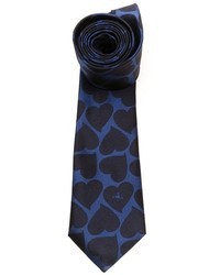 Cravatta stampata blu scuro di Vivienne Westwood