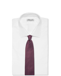 Cravatta stampata bordeaux di Ermenegildo Zegna
