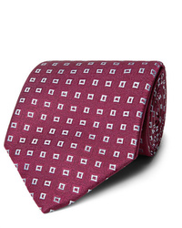 Cravatta stampata bordeaux di Charvet