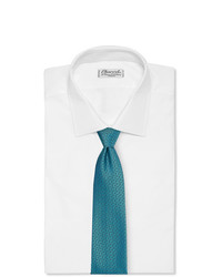 Cravatta stampata foglia di tè di Charvet