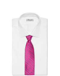 Cravatta stampata fucsia di Charvet