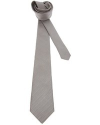 Cravatta stampata grigia di Saint Laurent