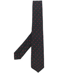 Cravatta stampata grigio scuro di Kiton