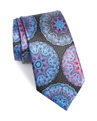 Cravatta stampata multicolore
