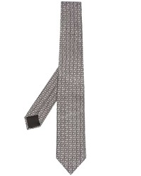 Cravatta stampata nera e bianca di Moschino